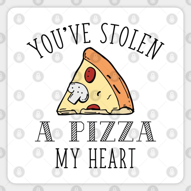 A Pizza My Heart Sticker by LuckyFoxDesigns